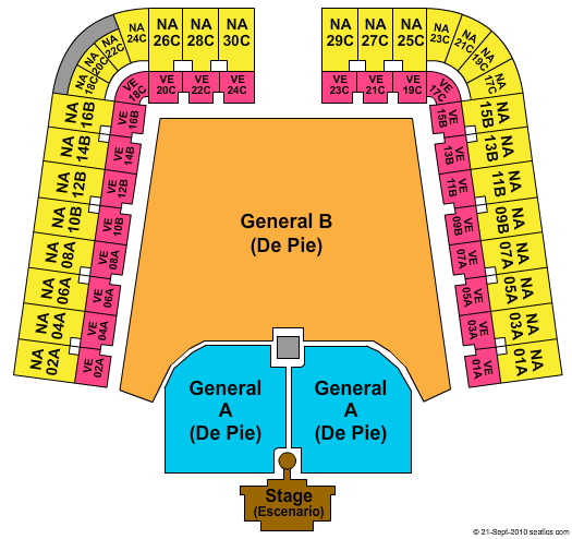 Estadio Foro Sol Lady Gaga Seating Chart